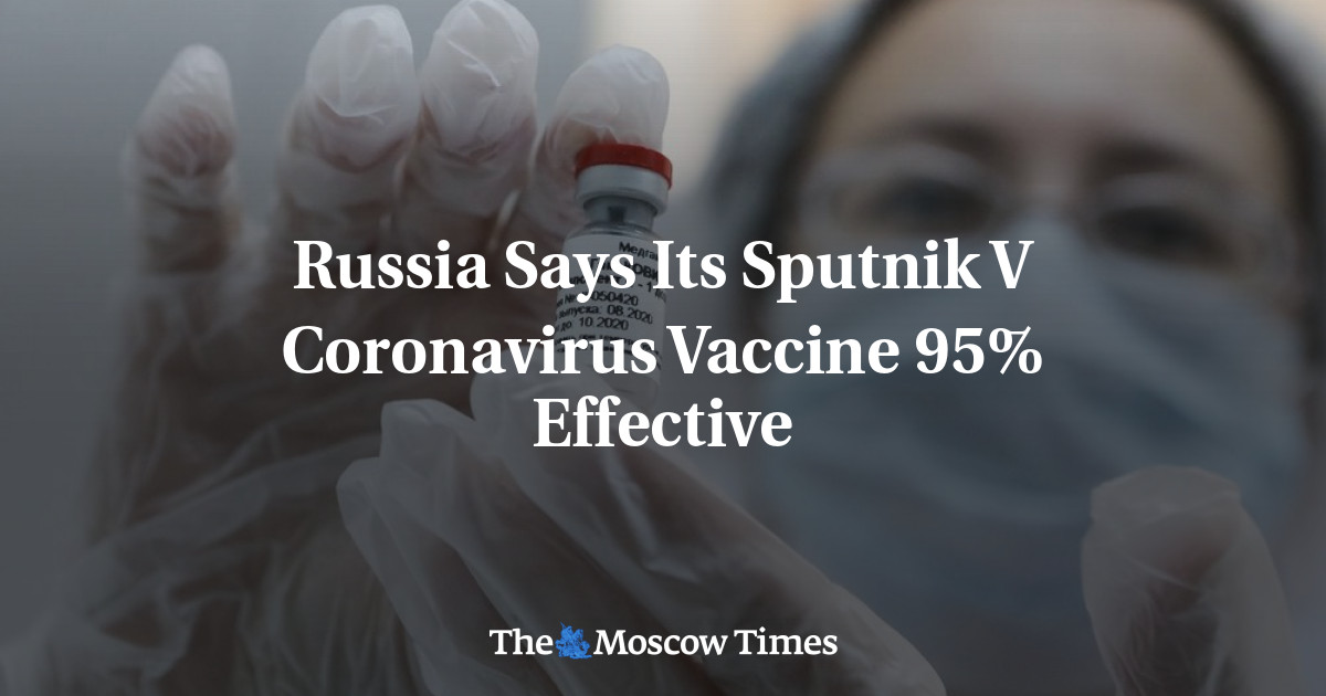 Rusia mengatakan vaksin virus corona Sputnik V 95% efektif