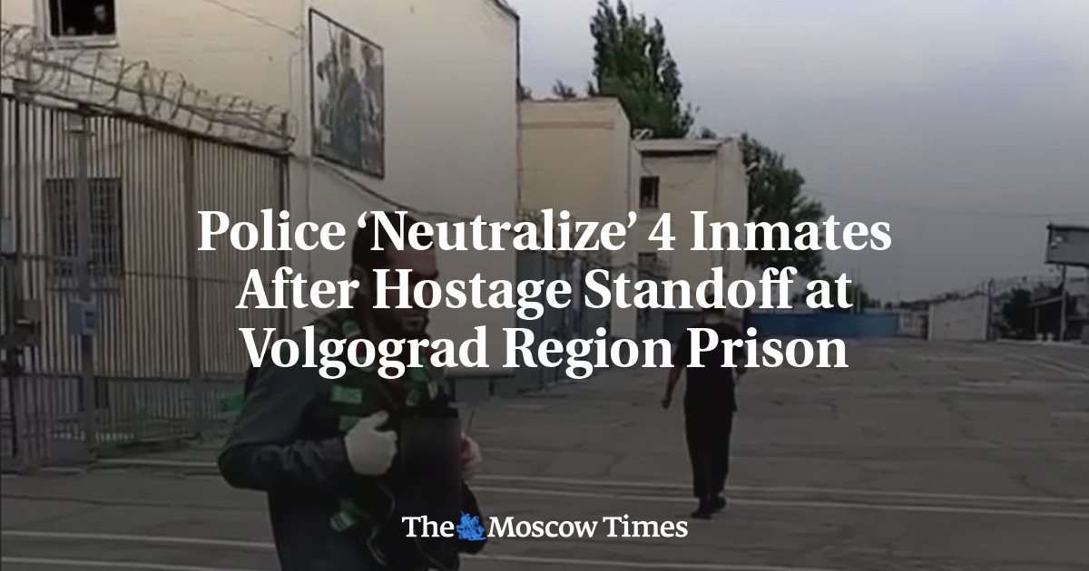 Prisoners in the Russian region of Volgograd take prison guards hostage