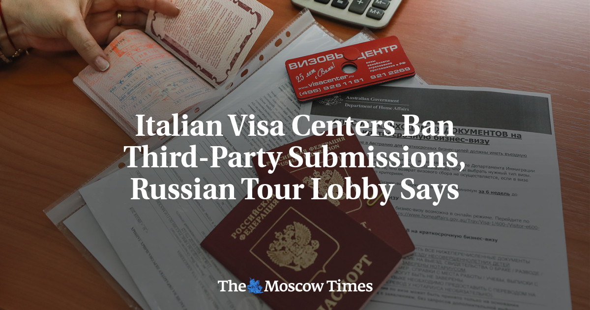 Italian Visa Centers Ban Third-Party Submissions, Russian Tour Lobby Says
