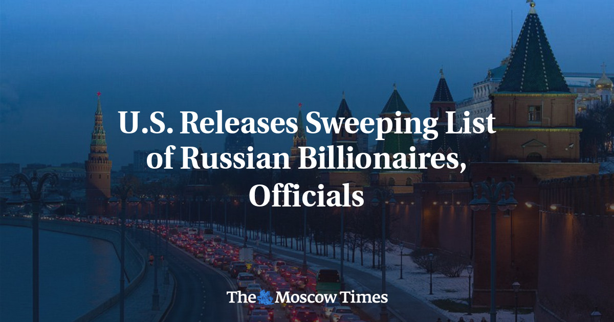 AS rilis daftar ekstensif miliarder Rusia, pejabat