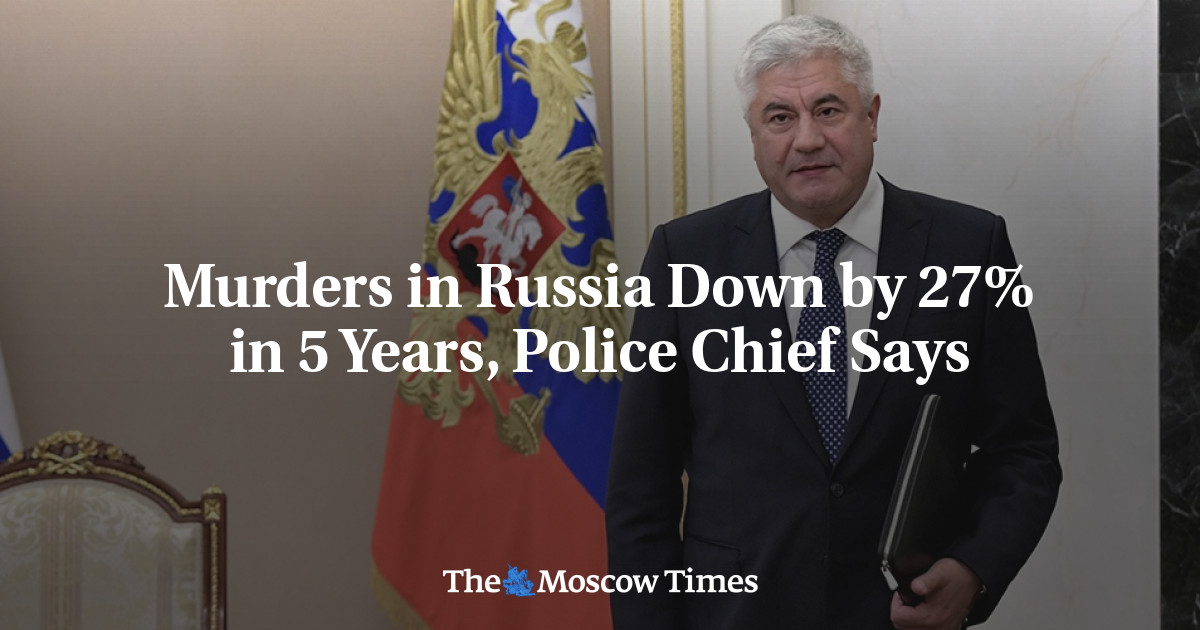 Murders in Russia Down by 27% in 5 Years, Police Chief Says