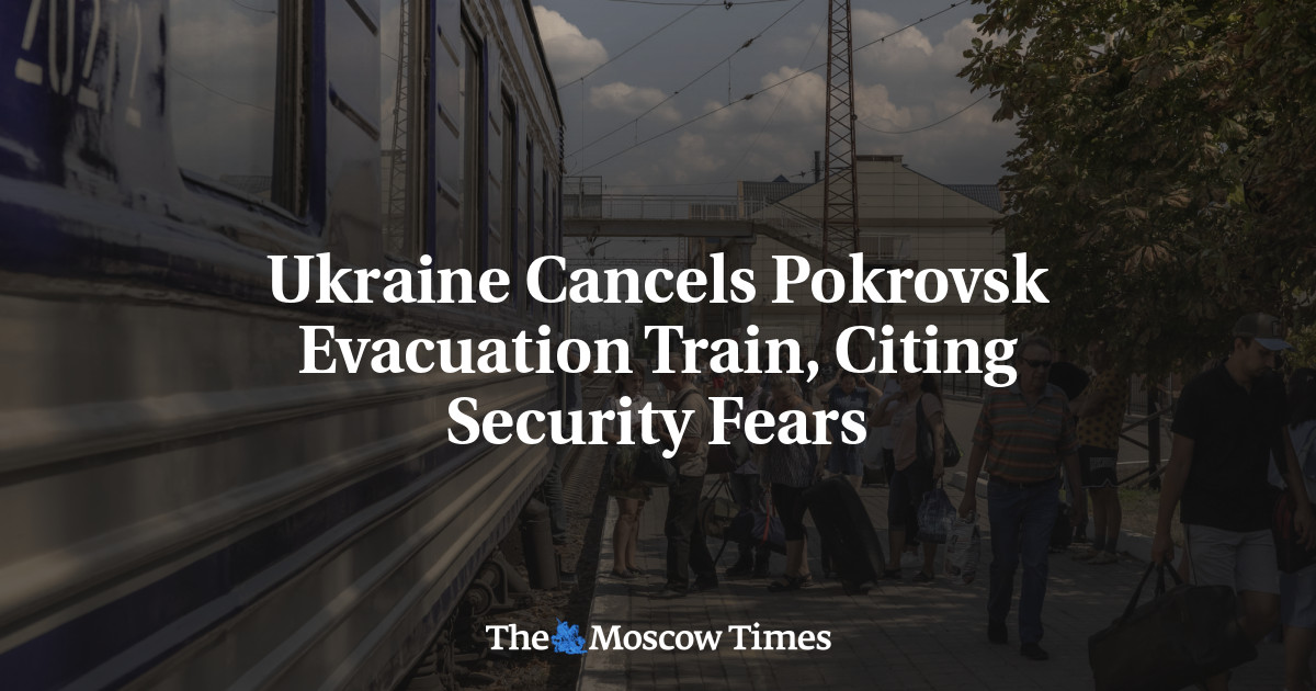 Ukraine Cancels Pokrovsk Evacuation Train, Citing Security Fears