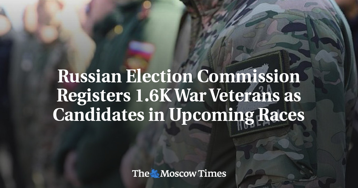 Russian Election Commission Registers 1.6K War Veterans as Candidates in Upcoming Races