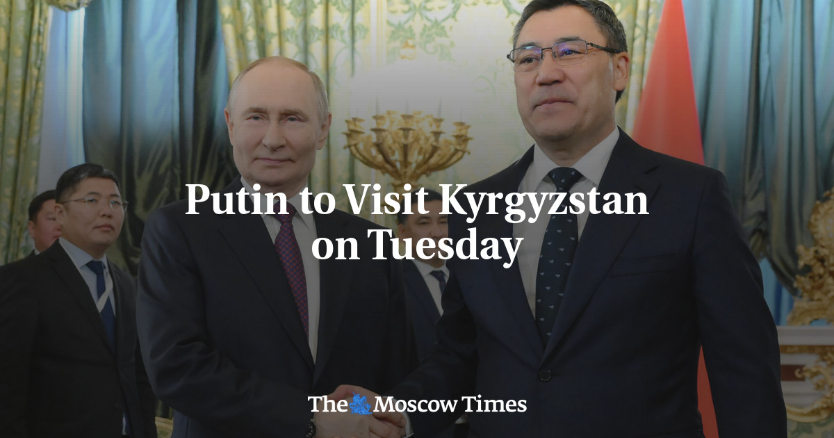 Putin to Visit Kyrgyzstan on Tuesday