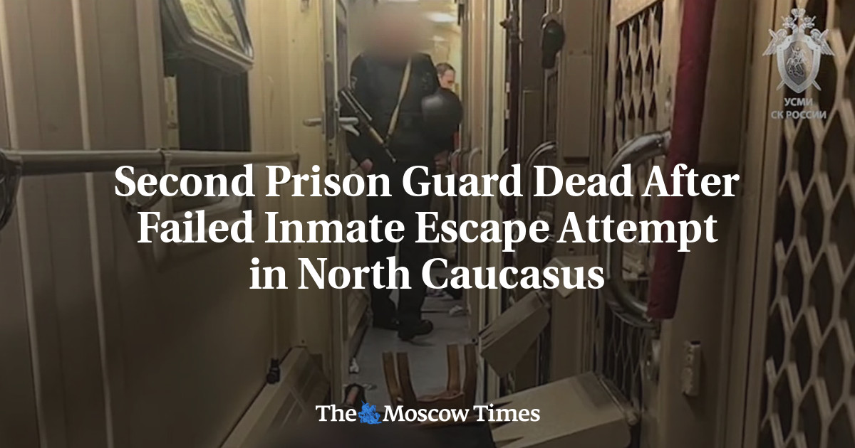 Second Prison Guard Dead After Failed Inmate Escape Attempt in North Caucasus