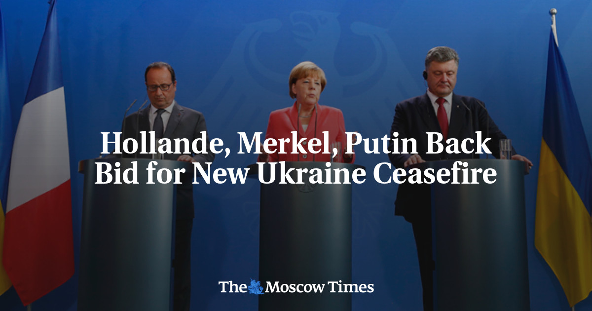 Hollande, Merkel, Putin menawarkan kembali gencatan senjata baru di Ukraina