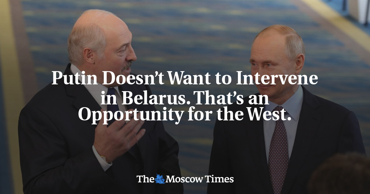 Putin tidak ingin campur tangan di Belarusia.  Ini adalah kesempatan bagi Barat.