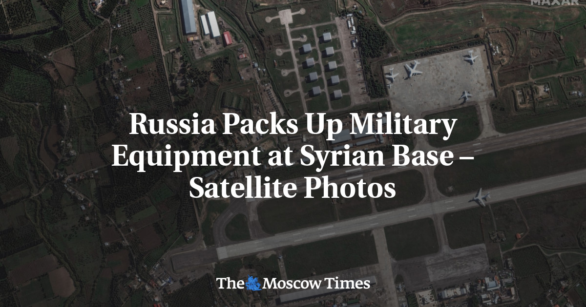 Russia Packs Up Military Equipment at Syrian Base – Satellite Photos – The Moscow Times