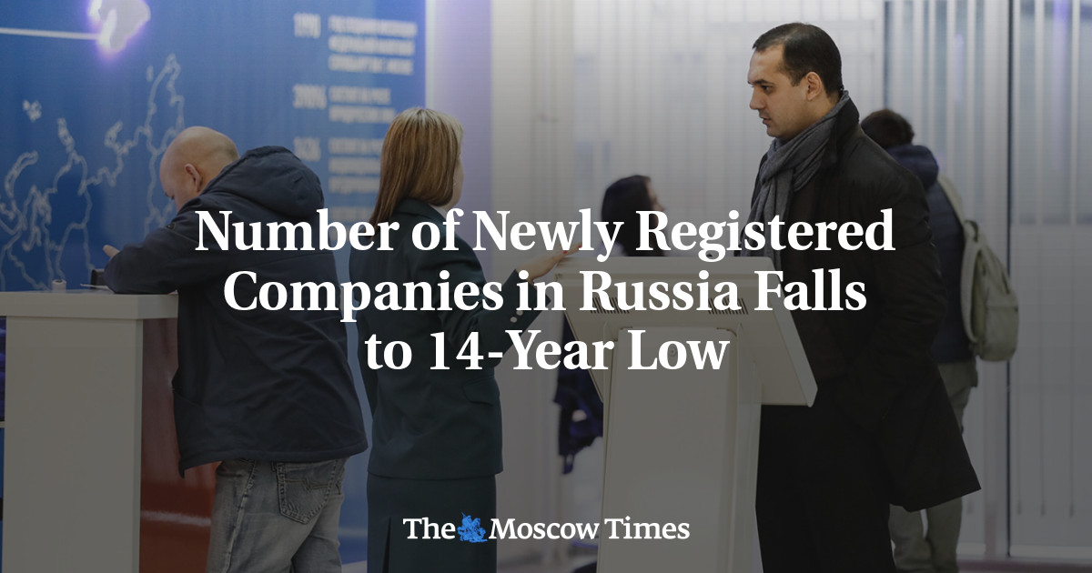 Number of Newly Registered Companies in Russia Falls to 14-Year Low