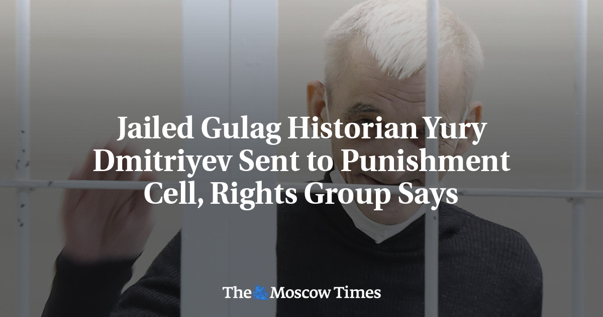 Jailed Gulag Historian Yury Dmitriyev Sent to Punishment Cell, Rights Group Says