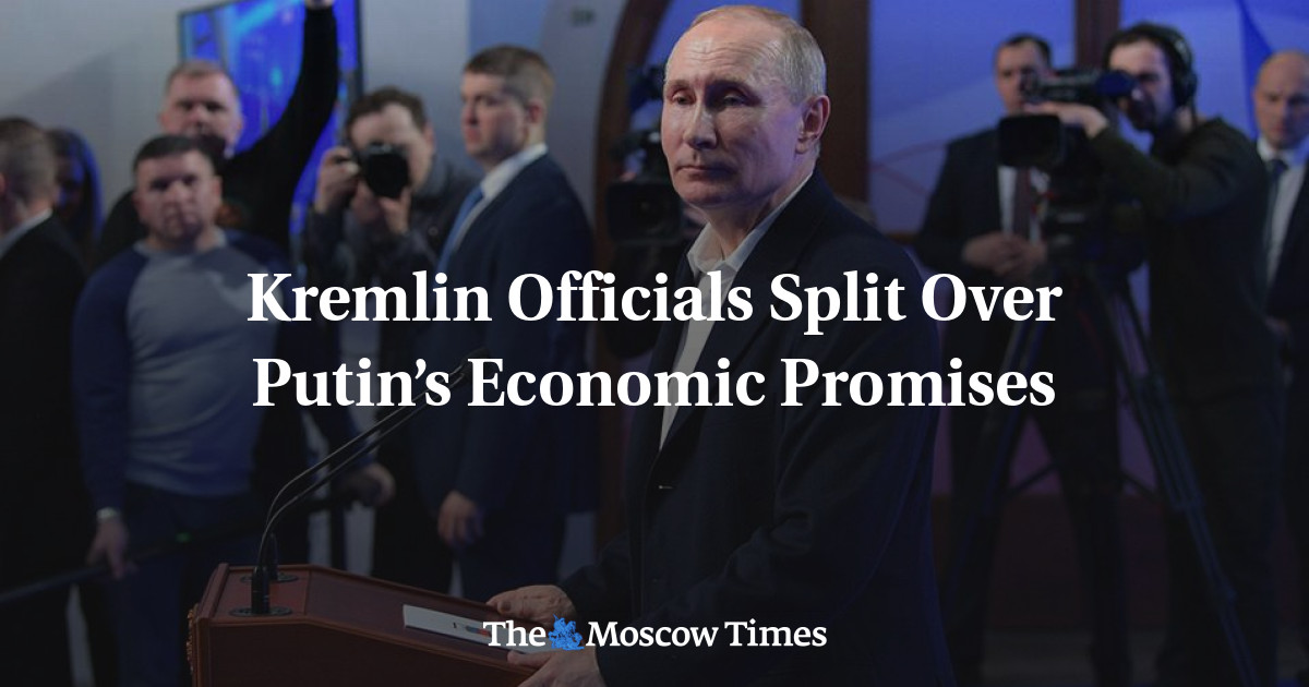 Pejabat Kremlin terbagi atas janji ekonomi Putin