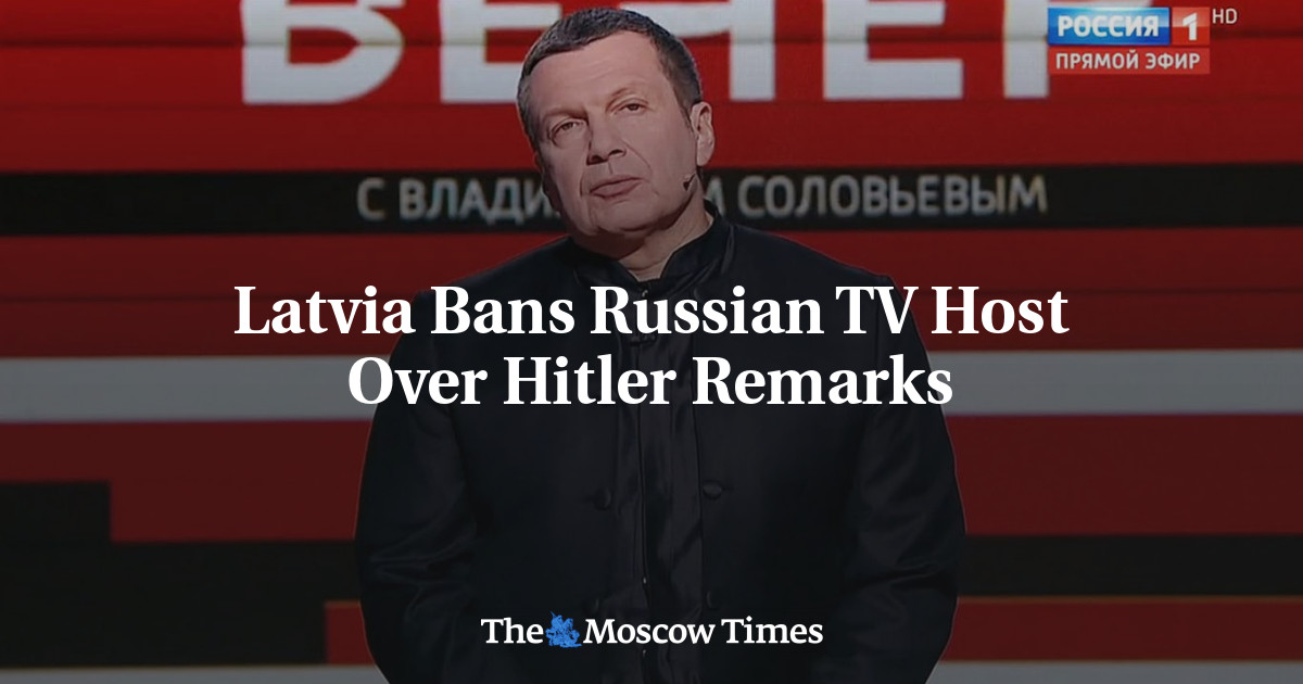 Latvija aizliedz krievu TV vadītāju par Hitlera komentāriem