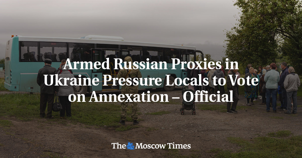 Armed Russian Proxies In Ukraine Pressure Locals To Vote On Annexation