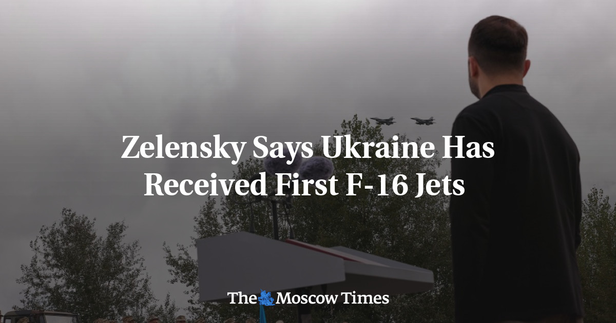 Zelensky Says Ukraine Has Received First F-16 Jets 