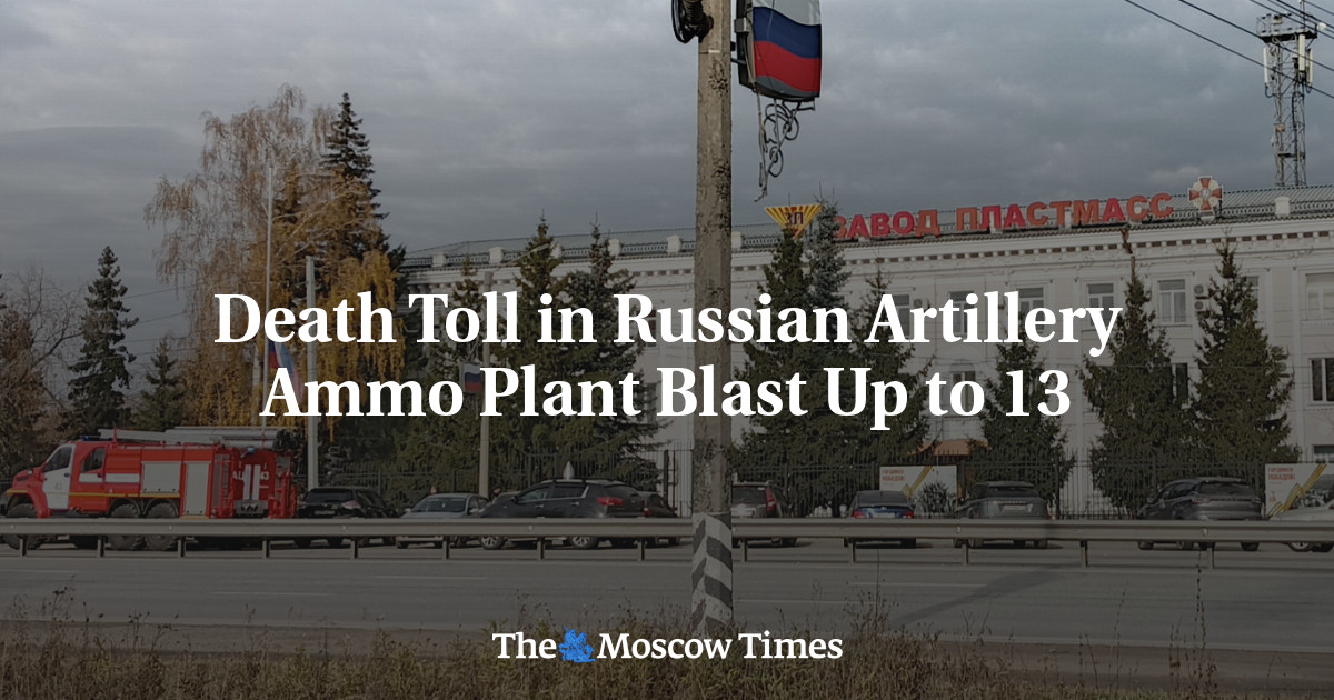 Death Toll in Russian Artillery Ammo Plant Blast Up to 13