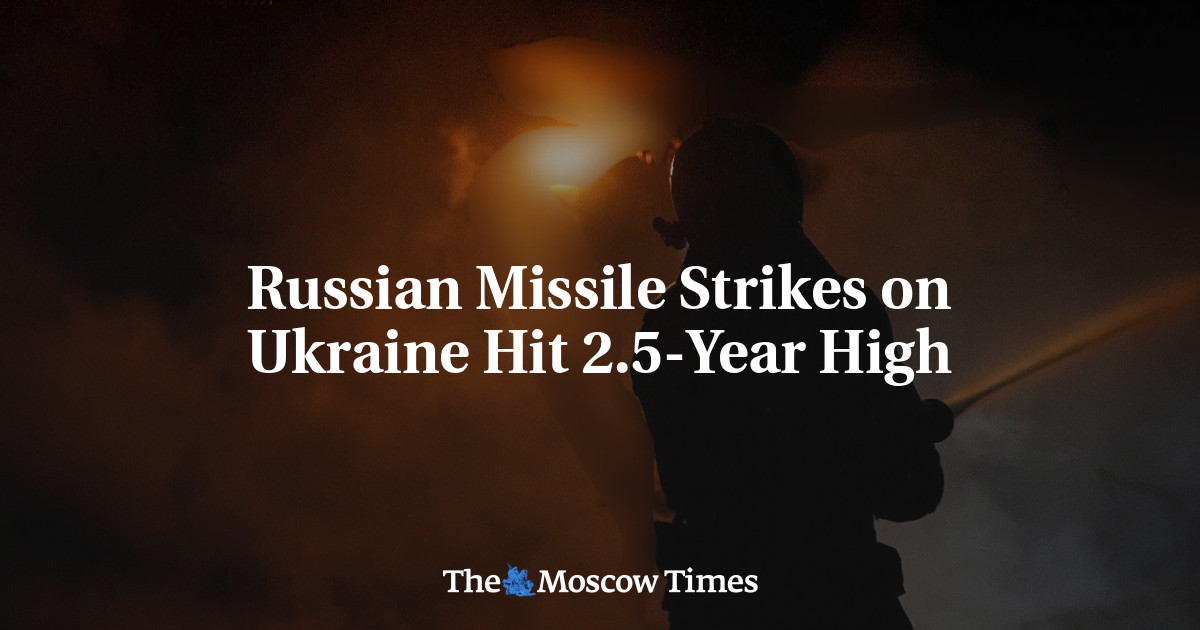 Russian Missile Strikes on Ukraine Hit 2.5-Year High