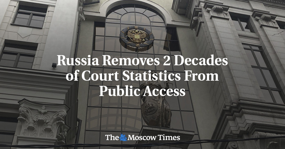Russia Removes 2 Decades of Court Statistics From Public Access