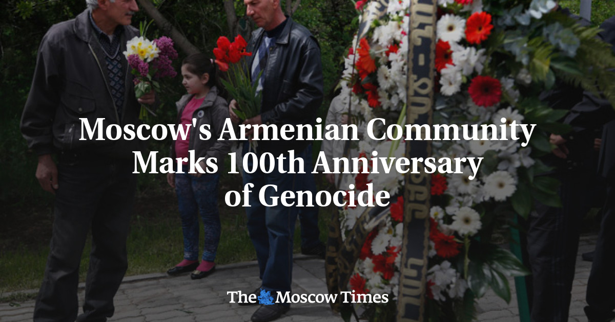 Komunitas Armenia Moskow merayakan peringatan 100 tahun genosida