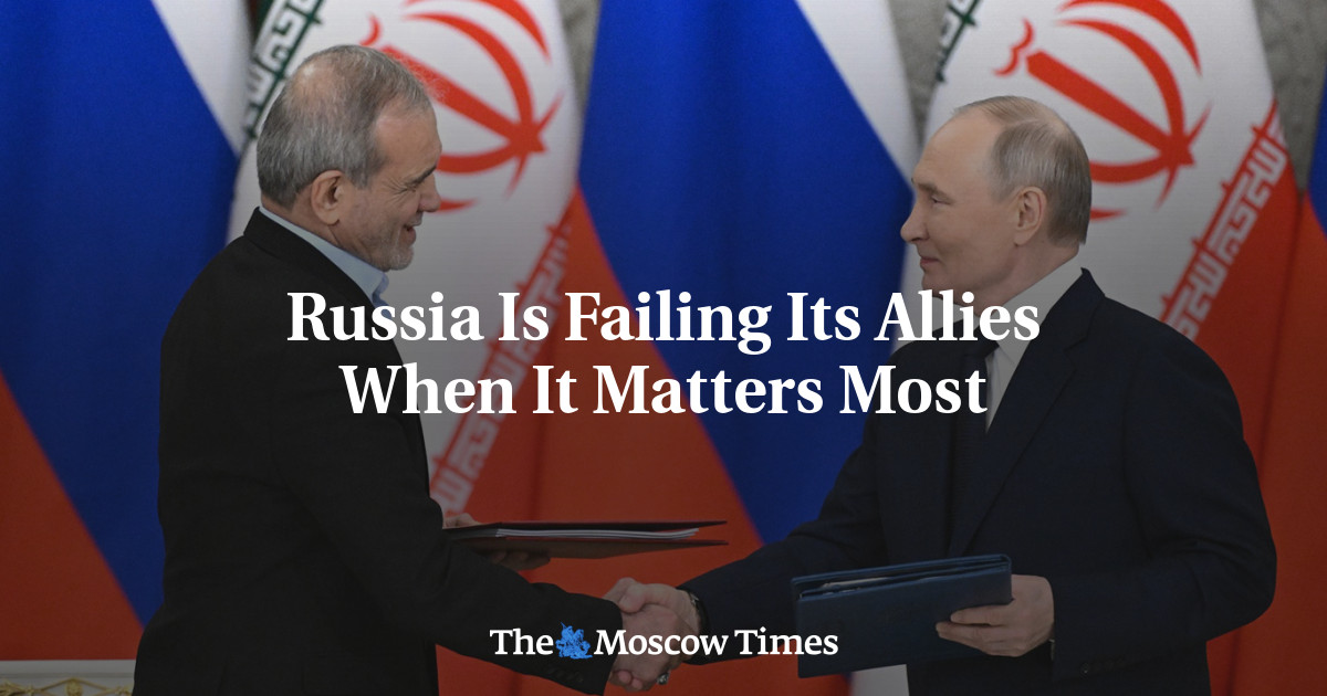 Russia Is Failing Its Allies When It Matters Most