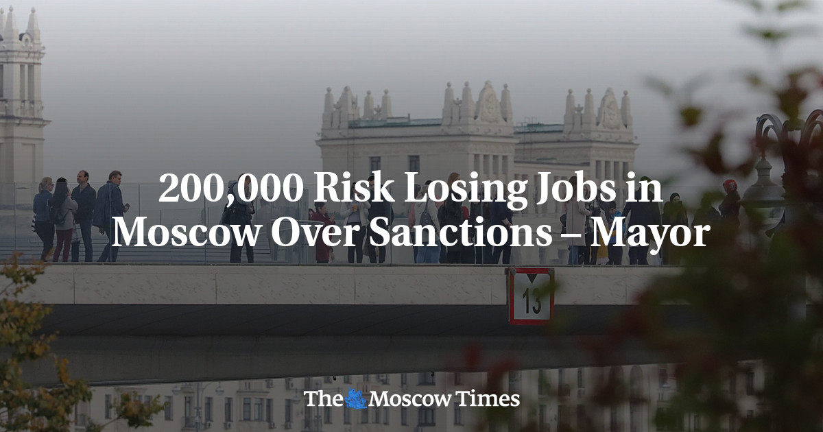 200,000 Risk Losing Jobs in Moscow Over Sanctions – Mayor - The Moscow ...