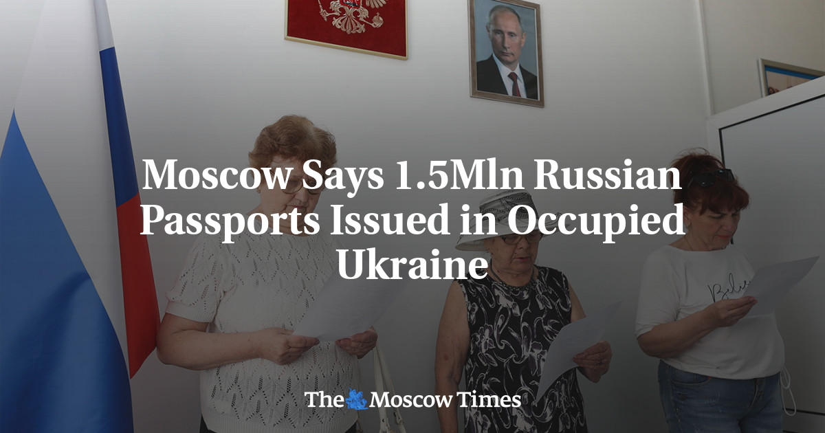 Mosca afferma che 1,5 milioni di passaporti russi vengono rilasciati nell’Ucraina occupata