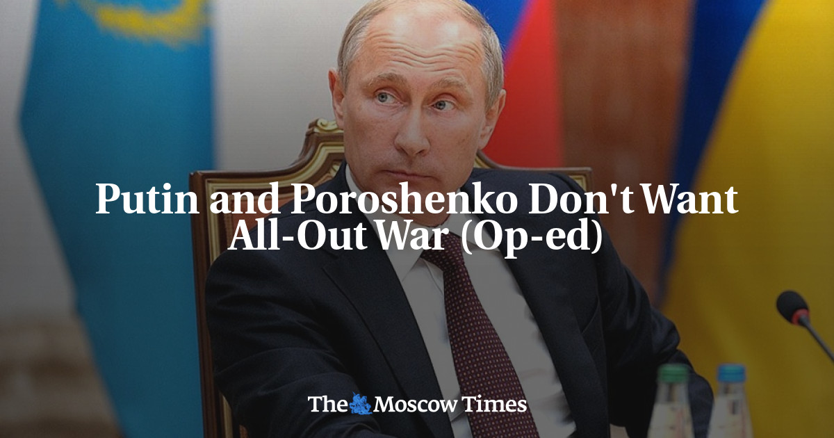Putin dan Poroshenko Tak Ingin Perang Habis-Habisan (Op-ed)