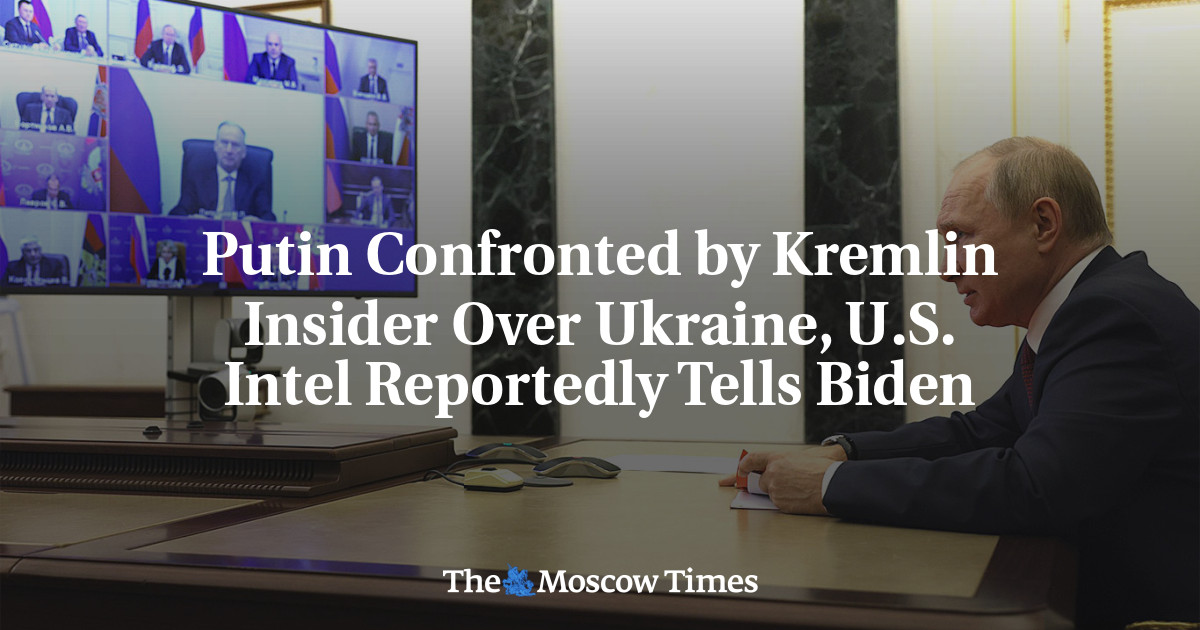 Путин столкнулся с кремлевским инсайдером по Украине, как сообщается, разведка США сообщила Байдену