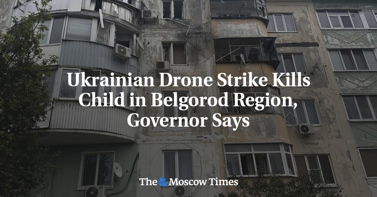 Ukrainian Drone Strike Kills Child in Belgorod Region, Governor Says
