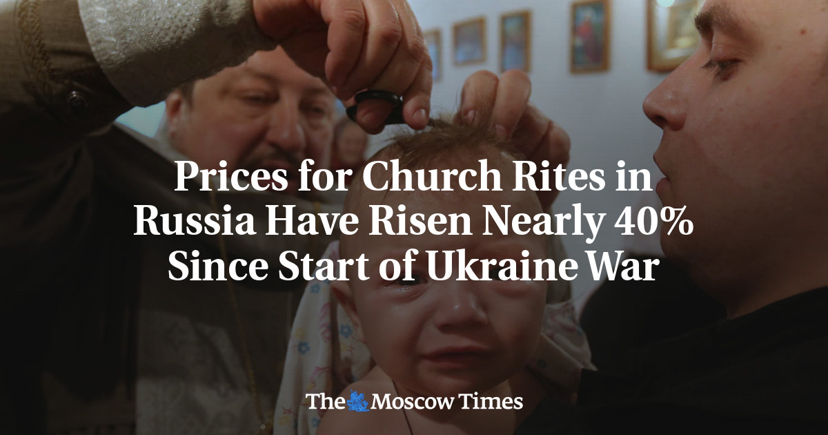 Prices for Church Rites in Russia Have Risen Nearly 40% Since Start of Ukraine War