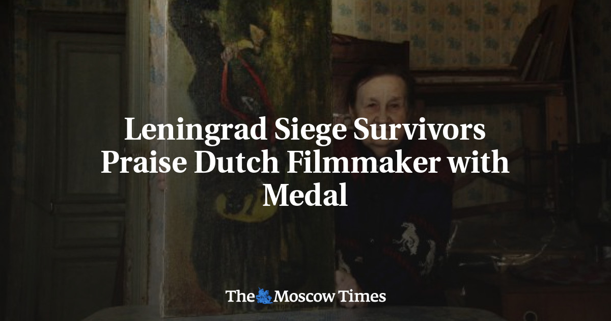 Peter Legner Leningrad Siege Survivors Praise Dutch Filmmaker with Medal