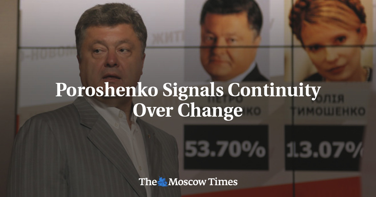 Poroshenko menandakan kesinambungan atas perubahan