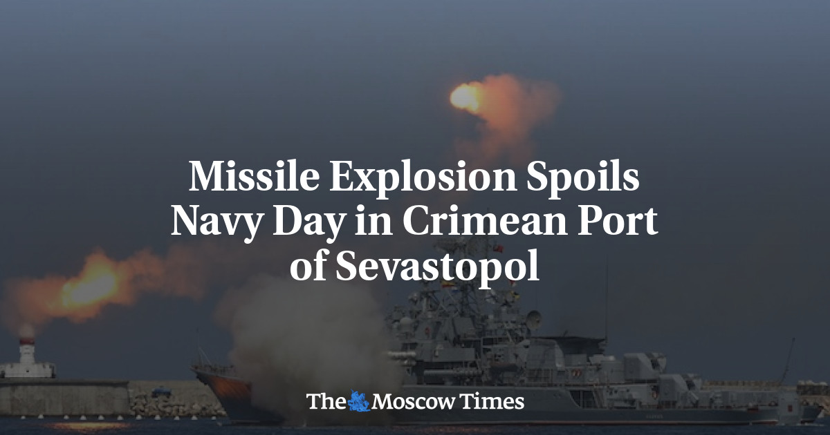 Missile Explosion Spoils Navy Day in Crimean Port of Sevastopol