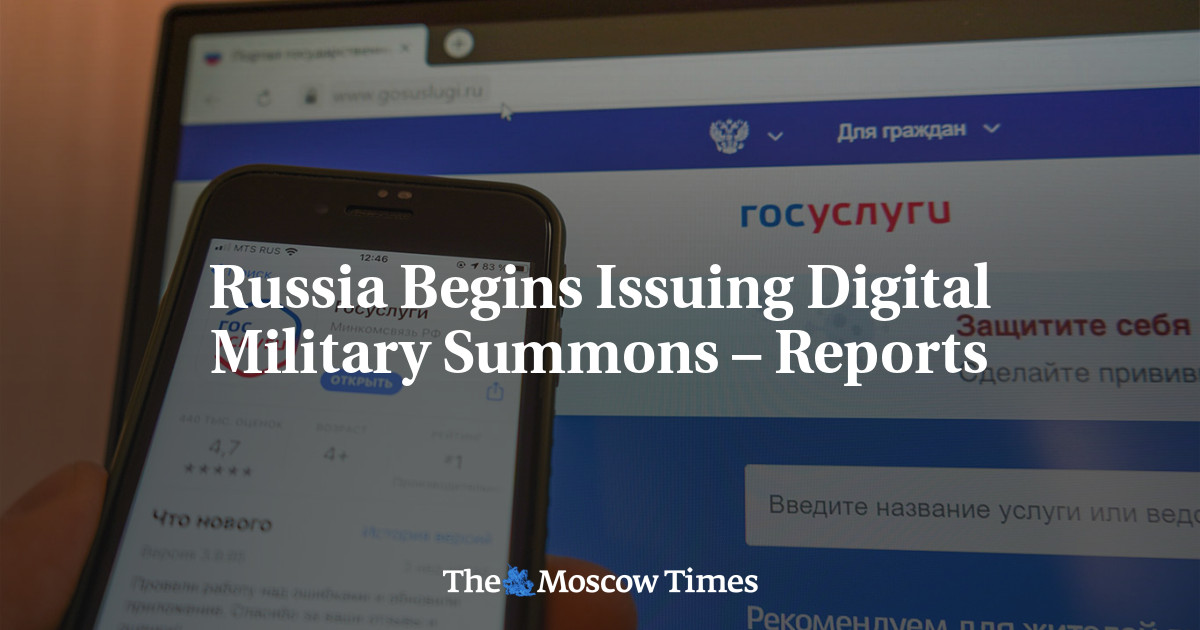 Россия начинает выдавать цифровые военные призывы – сообщает