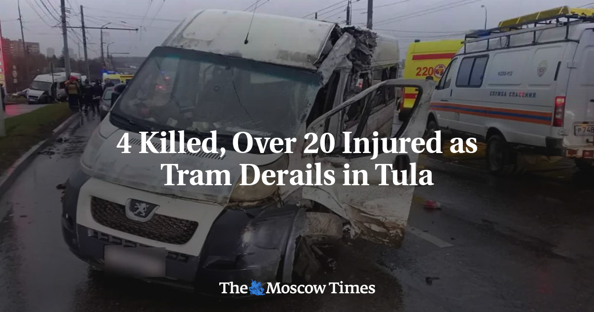 4 Killed, Over 20 Injured as Tram Derails in Tula
