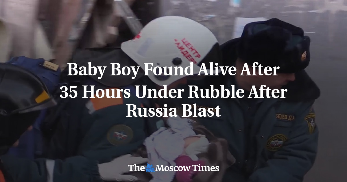 Bayi laki-laki ditemukan hidup setelah 35 jam di bawah reruntuhan pasca ledakan Rusia