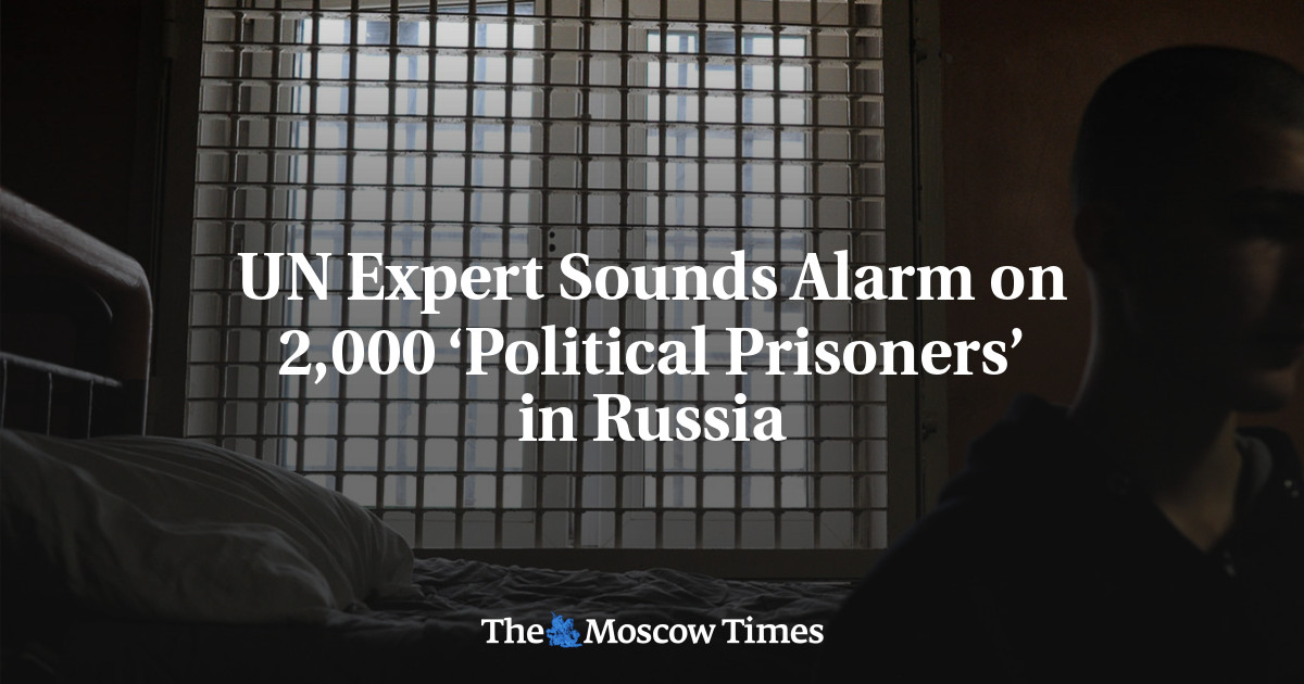 UN Expert Sounds Alarm on 2,000 ‘Political Prisoners’ in Russia – The Moscow Times