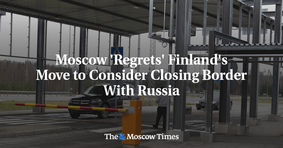 Moskau „bedauert“ den Schritt Finnlands, über eine Schließung der Grenze zu Russland nachzudenken