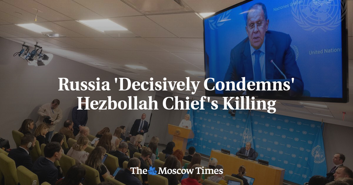 Russia 'Decisively Condemns' Hezbollah Chief's Killing