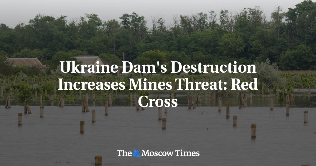 Penghancuran Bendungan Ukraina meningkatkan ancaman ranjau: Palang Merah