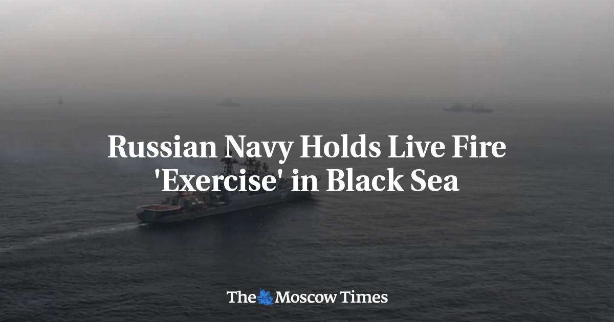 The Russian Navy organizes a live fire “exercise” in the Black Sea