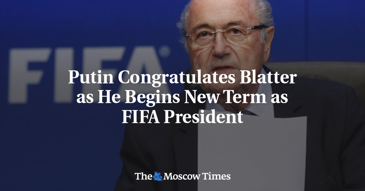 Putin mengucapkan selamat kepada Blatter saat dia memulai masa jabatan baru sebagai presiden FIFA