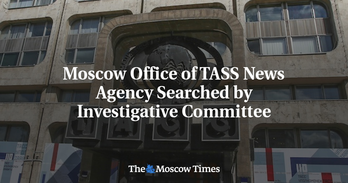 Moscow Office of TASS News Agency Searched by Investigative Committee