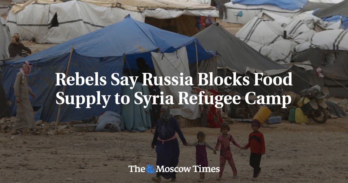 Pemberontak mengatakan Rusia memblokir pasokan makanan ke kamp pengungsi Suriah