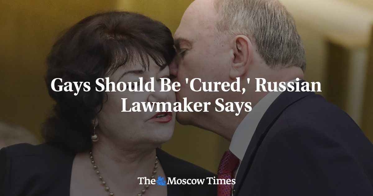 Gays Should Be Cured Russian Lawmaker Says The Moscow Times