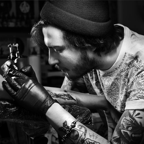 Tattoo artist Zevsa, Moscow, Russia