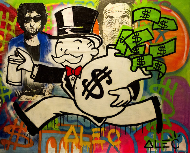 Graffiti That's Art and Allowed: Alec Monopoly Comes to Moscow