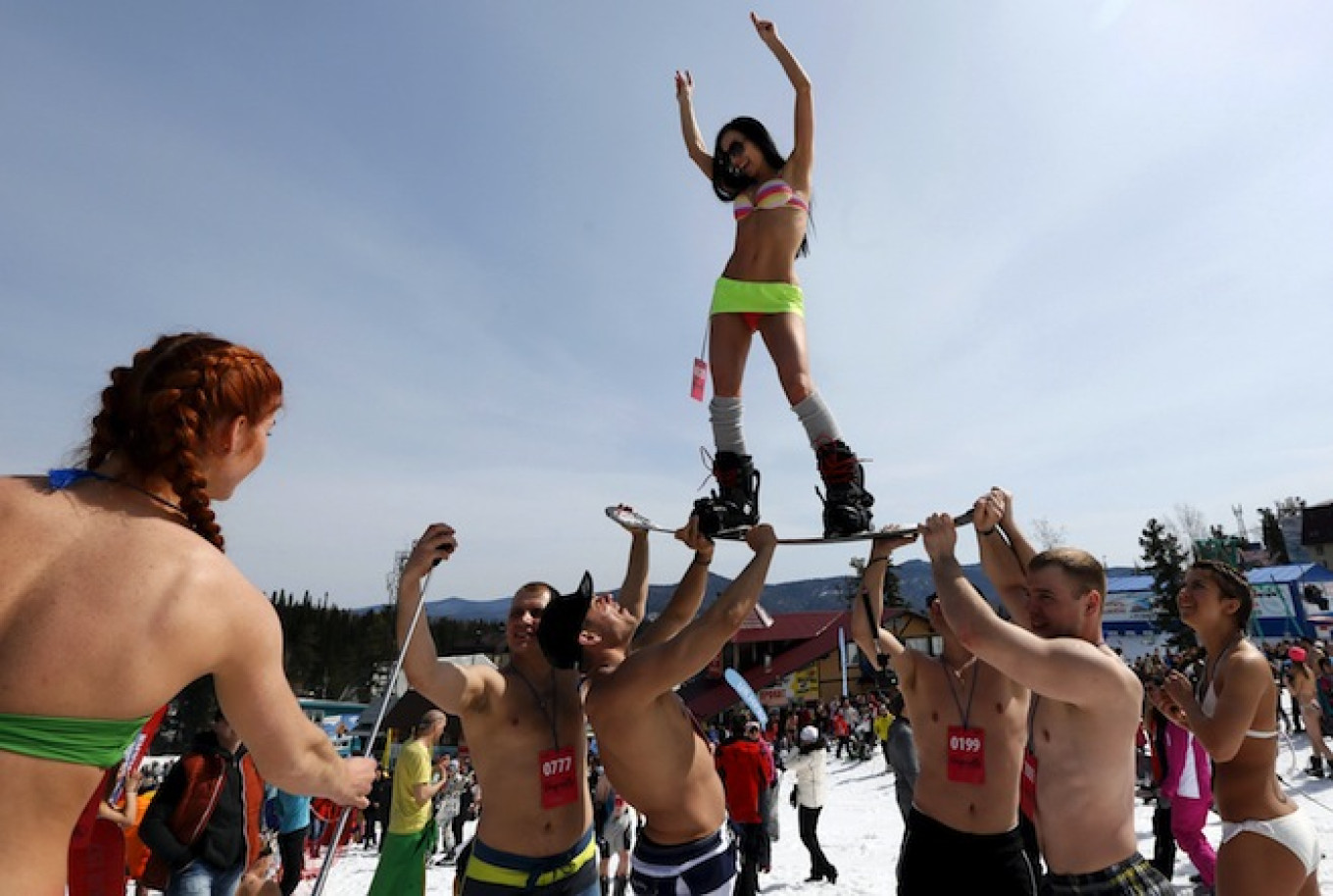 Cold War Russian Skiers Take to Slopes in Nothing But Bikinis